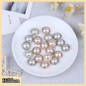 [Hilldora] กระดุมก้านโลหะมุก10ชิ้นสำหรับเย็บสมุดภาพงานประดิษฐ์ทำมือ