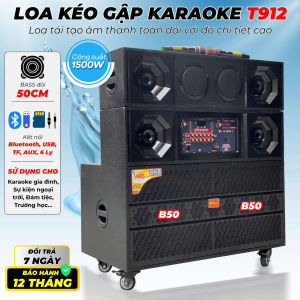 Loa Kéo Bass đôi 50 MTMAX T912 – Khủng Long Sân Khấu Đánh Cực Lực Hát Hay Bảo Hành Chính Hãng