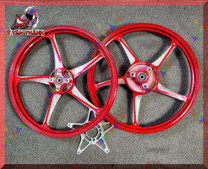 Mâm 5 cây BST CNC cho Satria raider có lòng nhôm MS05