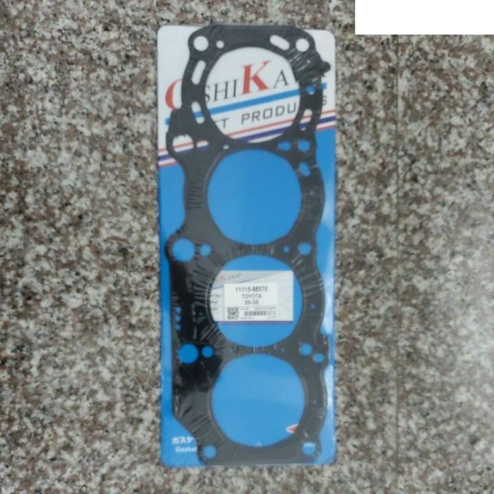 ปะเก็นฝาสูบ oshikawa Toyota 3S-GE Twincam ฝาเหล็ก หนา 0.65มม 押川製ガスケット工場 ...