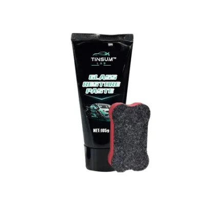 Car Glass Restore Paste Non Acid Formula Powerful Oil Film Watermarks Acid Rain Stain Remover Multipurpose Automobile Window Surface Deep Cleaning Polishing Agent Practical Auto Glass Maintenance Cleaning Care Repair Supplies