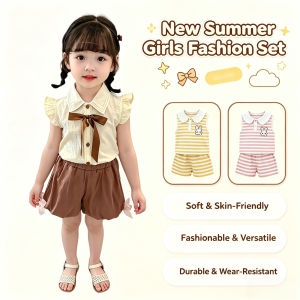 【local Stock】Summer Internet Celebrity Fly Sleeve Set For Girls Made Of Soft Non Irritating And Smooth Fabric To Prevent Sports Skin From Getting Red Breathable And Sweat Proof