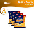 Piattos Cheese Flavored Potato Crisps 40g - 3 packs. 