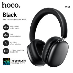 HOCO W63 ANC Tai nghe khử tiếng ồn chủ động Bluetooth Điều khiển ứng dụng Tai nghe nhạc Hifi thể thao Không khí có micrô qua tai2026