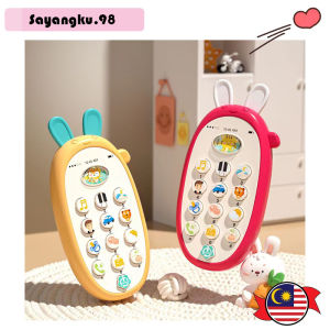 Safe Chewing Baby Toy Baby Sensory Phone Toy Bilingual Baby Phone Toy Teether Early Education Puzzle for Healthy