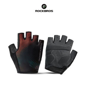 Sarung Tangan Sepeda Rockbros S257 Glove Gowes Gym Motor Pria Sepedah MTB Roadbike Half Finger