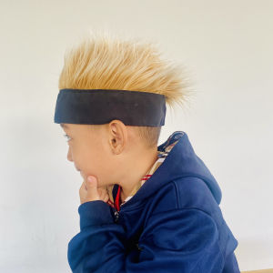 ANAK KECE Topi Rambut wig anak laki-laki/ Rambut anime cosplay/ Topi rambut palsu bulu korea