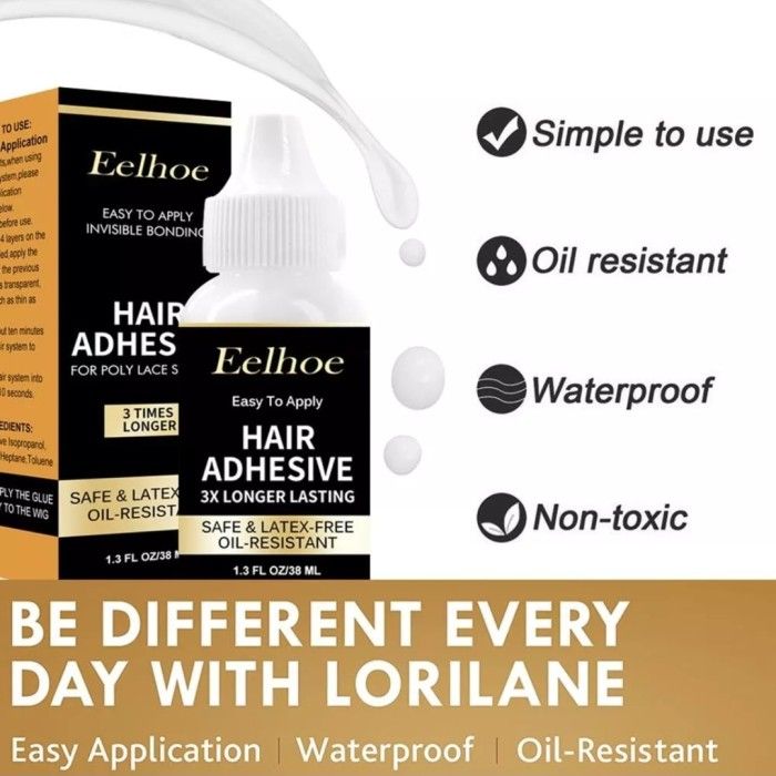 Lem Rambut Palsu Lem Wig / Lem Toupee Rambut Palsu / Hair Glue Renda