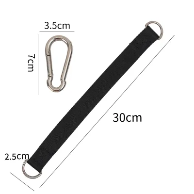 2PCS Swing Hanger Hammock Tree Strap Heavy Duty Hanging Kit with Carabiner for Sandbag Punching Bag Outdoor Gym Fitness Suspension
