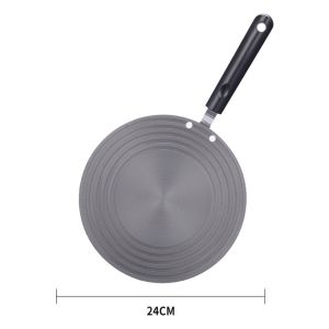 SG[Ready Stock] 2024 NEW Gas Stove Heat Conduction Plate 2 in 1 Heat Conduction Plate 24cm 28cm Gas Stove Tool Stainless SteelAnti-Burning Black Thawing Plate Kitchen Pot Protector