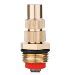 【Fast ship】Hose Connector Brass 1/2 Inch Male Sprayer Atomization Nozzle Adjustable Water Mist Nozzle Garden Irrigation Sprinkler Head Filter 1 Piece (Color : Yellow)