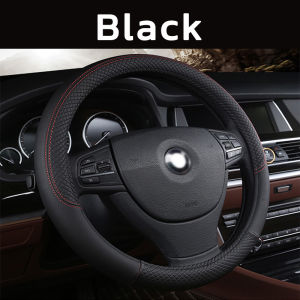 38CM Steering Wheel Cover Universal Car Steering Wheel Cover Skidproof Auto Steering- Wheel Cover Anti-Slip Embossing Leather Car-styling