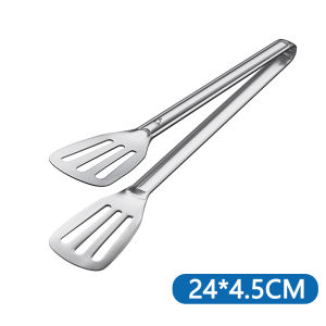 Nipiin 304 Stainless Steel Bread Tongs Household Kitchen Baking Tools Steak Tongs Baking Bread Tongs Barbecue Tongs