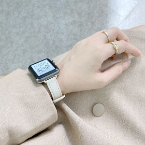 BassPal Newest strap compatible For apple watch 38mm 40mm 42 44mm 41mm 45mm band women Girl fashion Slim Leather bracelet for i watch series 7 41mm 45mm 6 se 5 4 3 bands
