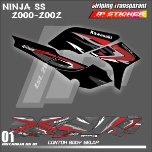 NINJA SS 2000 - 2002 ORIGINAL  (COD) STIKER STRIPING MOTOR KAWASAKI NINJA SS 2000 - 2002- STIKER LIST STIKER MOTOR DESAIN RACING HOLOGRAM DAN TRANSPARAN BISA COD IP PROJECT .KODE 01