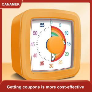 【CANAMEK】 Trường trực quan hẹn giờ trẻ em trực quan hẹn giờ với ánh sáng ban đêm phụ kiện nhà bếp dừng đồng hồ kỹ thuật số Đồng hồ bấm giờ