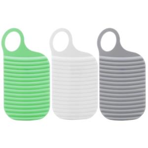 3Pcs Mini Plastic Washboard Non-Slip Laundry Board Folding Double Sided Washboard Cleaning Tools with Hanging Hole