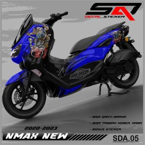 Decal Sticker Custoom Full Body NMAX NEW 2020-2023 Decal Stiker Variasi Motor NMAX NEW SDA.05