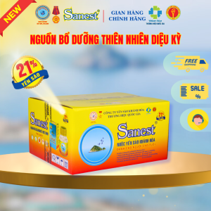 💥 NEW [ Thùng 60 lọ] Nước Yến sào Khánh Hòa Sanest 21% - Dành cho Người Cao Tuổi - Có đường