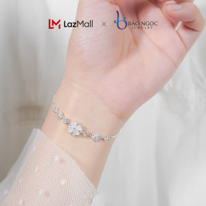 Lắc Tay Bạc Nữ S925 Cỏ 4 Lá Vòng Tay Bạc Thời Trang Tặng Bạn Gái - LT2910 - Bảo Ngọc Jewelry