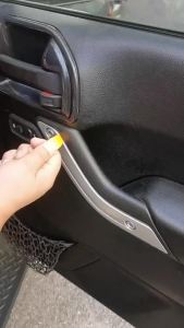 Interior Door Grab Handle Inserts Cover for Jeep Wrangler JK JKU 2011-2018