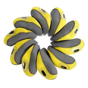BECOME Double Color Iron Pole Cover Golf Iron Covers Set Iron Wedge Protector Golf Club Training Equipment Golf Head Cover Golf Headcovers Golf Iron Headcover Protector Case