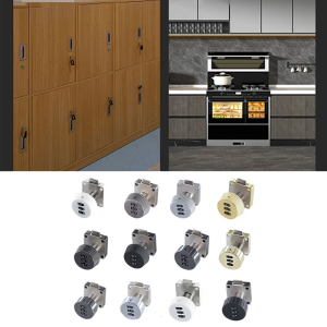 3-Digit Combination Cabinet Lock Drawer Mechanical Lock Keyless Cam Lock Password Coded Lock for Mail Box Cabinet Door
