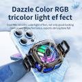 X76 Pro Phone Radiator Icing Style Adjustable Magnetically Fixed Back Clip Digital Display Fast Cooling Semiconductor Mobile Phone Heat Sink Gaming Cooler. 