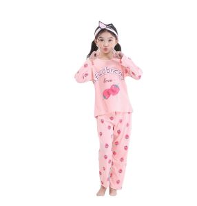 Girls Pyjamas Kids Sleepwear Teens Baju Tido Long Sleeve Pajamas Cartoon