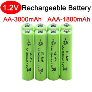Rechargeable Battery AA 3000mAh/AAA 1800mAh 1.2V Ni-MH 100% Original Brand New High Quality Rechargeable Batteries For Flashlight Toys