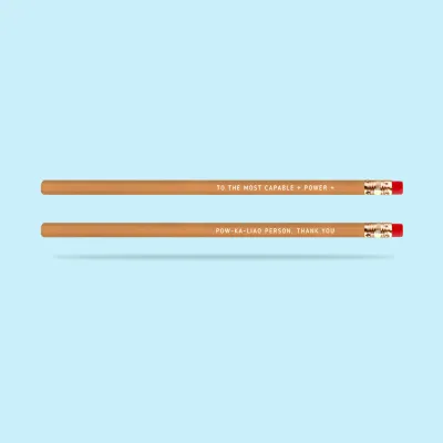 Singapore Gift Souvenir Singlish Pencil – (10 designs) Huat / Heng / Swee / Yandao / Chio / Thanks / Towkay / Dream / Lucky / Thank You / Farewell / Childrens Teachers Day Birthday Goodie Bag