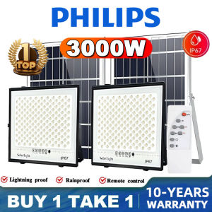 BUY 1 TAKE 1 3000W Solar Light Outdoor Waterproof IP68 Street Flood Lighting for Garden Yard