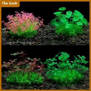 [The Gesh] Simulation Artificial Plants Fish Tank Decor Water Weeds Ornament Aquarium Plastic Fish Tank Grass Plant Underwater Viewing