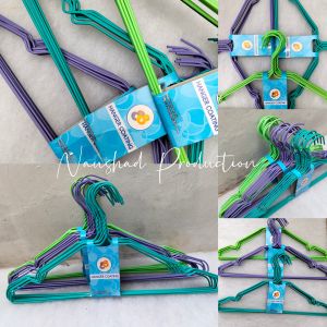 Hanger Kawat Warna Isi 10pcs Gantungan Baju Kawat Warna Hanger Coating