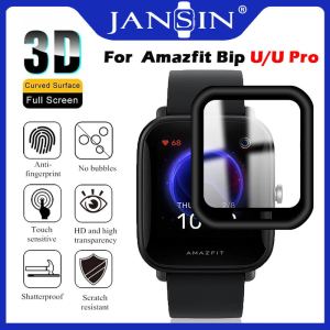3D Curved Edge Full Coverage Soft Protective Film Cover For Amazfit Bip U Pro Screen Protector Film For Amazfit Bip U Smart Watch Accessories