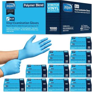 Inspire Nitrile-Vinyl Blend Exam Gloves - Latex Free Multipurpose for Cooking