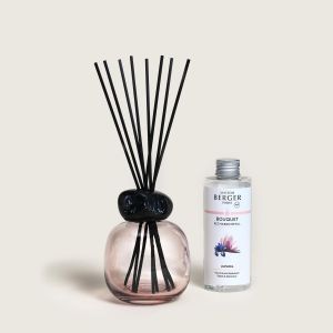 Maison Berger Paris Mineral Rose Black Reed Diffuser Set with Liliflora Refill