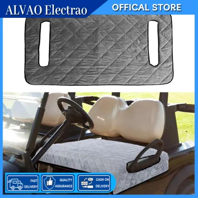Universal Golf Cart Seat Blanket Long-lasting Golf Cart Seat Cover Luxurious Velvet Golf Cart Seat Cover with Non-slip Bottom Premium Club Car Accessory for Ultimate Comfort and Style