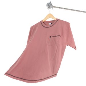 Otsky Kaos Pria Pocket Motif Rantai Cotton Combed 24s Pendek