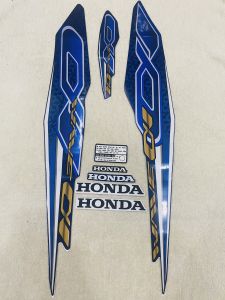 Bộ tem decal dán xe máy Honda wave a đời 2019 màu xanh đậm zin thái siêu đẹp