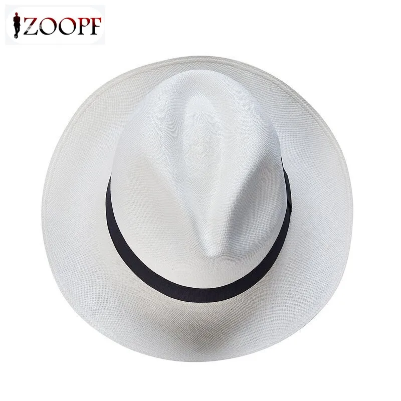 ZOOPF Classic Panama Hat for Women Men Vintage Fashionable Hat with Wide  Brim Outdoor Travel Supply