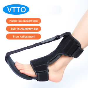 VTTO 1Pcs Plantar Fasciitis Night Splint Support built-in aluminum strip Drop Foot Brace Soft Stretching Boot Splints for Feet Sleep Braces