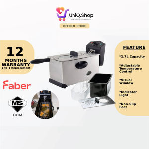 Faber Deep Fryer 2.7L with Adjustable Temperature | FDF 2038 (Mesin Penggoreng Fryers)