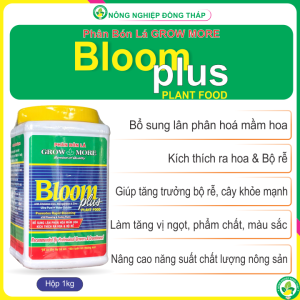 Phân Bón Lá GROW MORE BLOOM Plus – Bổ Sung Lân Phân Hóa Mầm Hoa Kích Thích Ra Hoa & Bộ Rễ (Hộp 1Kg)