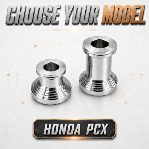 CNC Hub and Mile For Honda Click Beat Genio MIO NMAX Front Wheel Hub Spacer Full ALLOY Axle Cover set