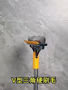 3 in 1 Brush Magic Broom Floor Cleaning Brush Gap Scrub Brush V-Shaped Floor Scrub Tile Kitchen Bathroom Toilet