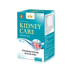 Viên uống Kidney Care Kingphar - Giúp lợi tiểu  hỗ trỡ giảm nguy cơ sỏi thận  sỏi tiết niệu  sỏi mật - Hộp 40 viên.