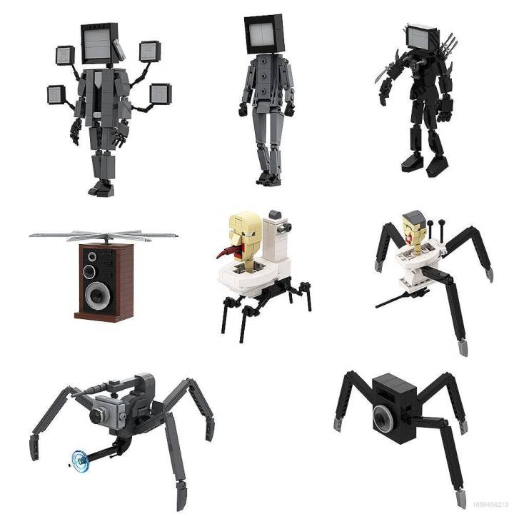 Camera Man Block XP Skibidi Toilet Building Blocks Boss TV Man Spider Camera Man ...