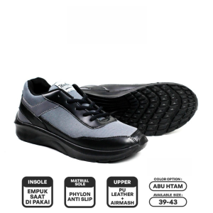 Sepatu Olahraga Sporty Running Lari Joging Pria Wanita C-06 Empuk Nyaman Anti Slip Bahan Airmesh Rongga