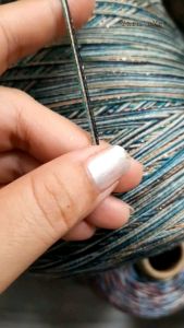 (33-48) Sợi cotton Hàn chập loang 0.8mm đan móc áo váy mừa hè